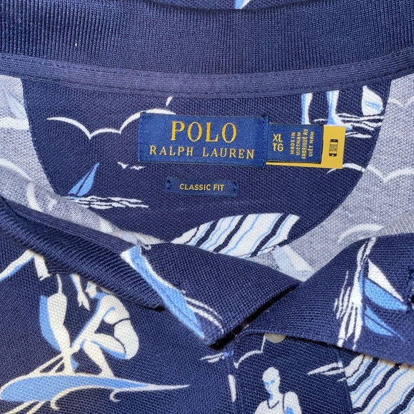 Men’s Ralph Lauren Polo collared short sleeve pullover classic logo embroidered - Picture 5 of 5